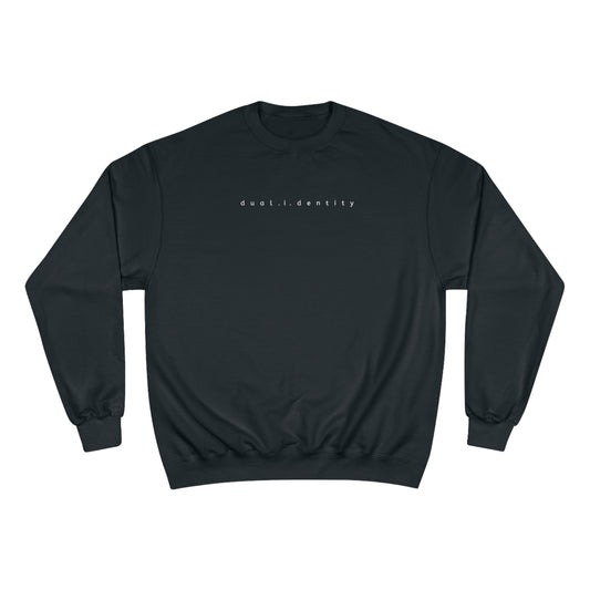 Dual Identity Black Sweatshirt – Minimalist Streetwear