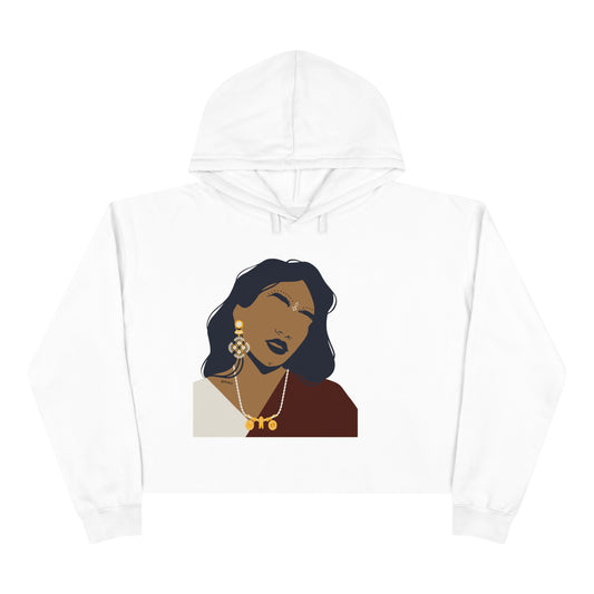 Taṅkam // Gold Crop Hoodie – For the Ones Dripping in Gold